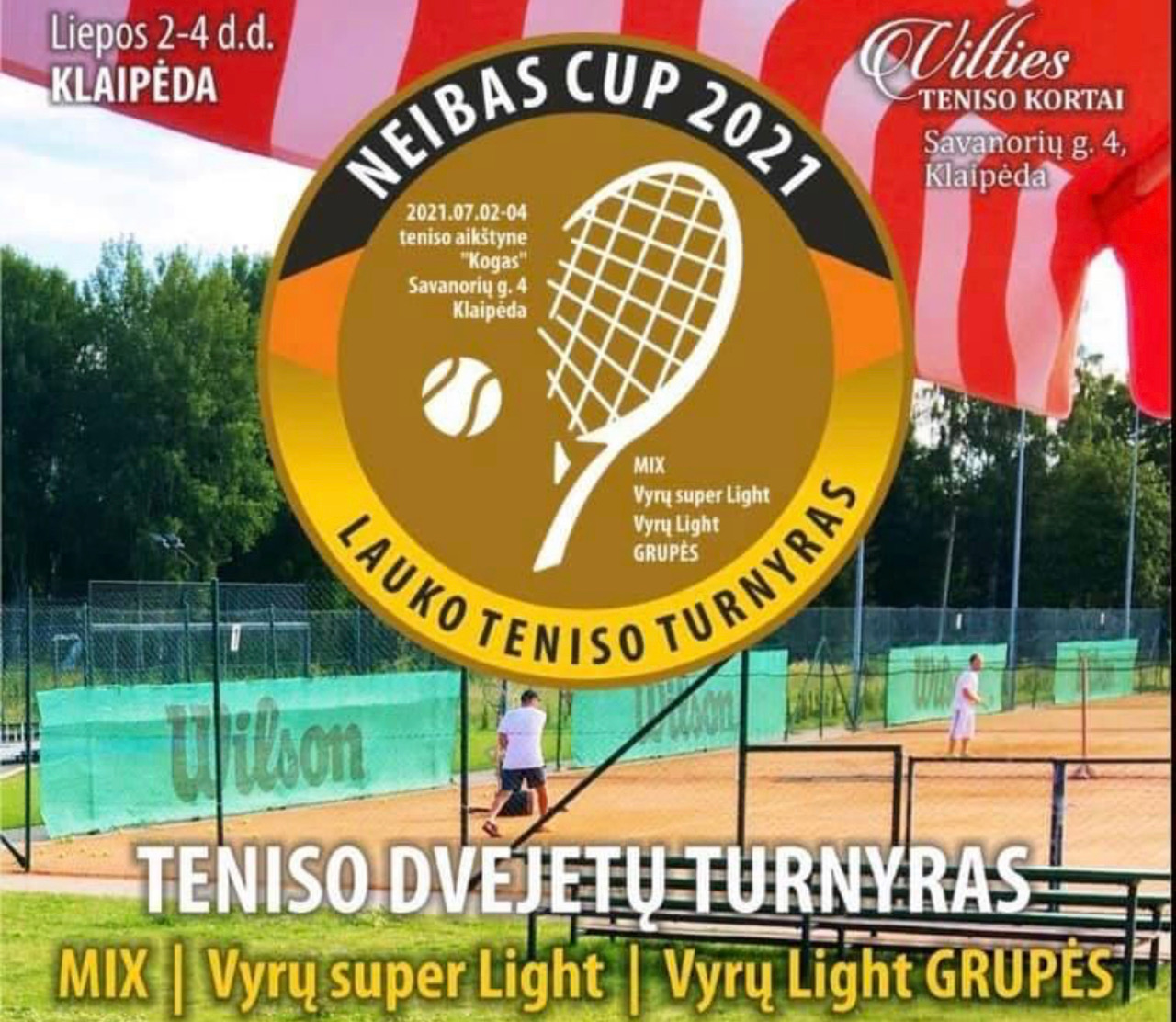 Teniso dvejetų turnyras NEIBAS CUP 2021 taurei laimėti